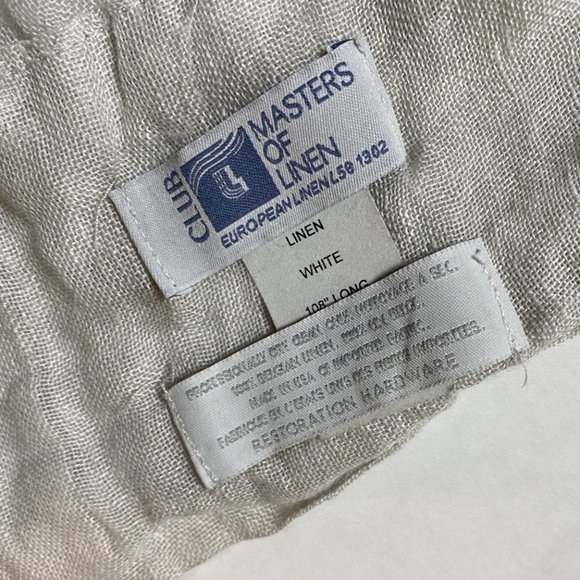 Restoration Hardware 1 Single Curtain Panel Sheer Linen Light Gray Drape 108 - Picture 3 of 4